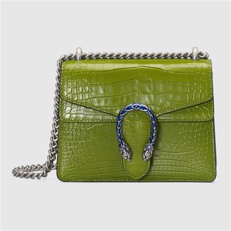 green gucci bag dionysus|gucci dionysus crocodile.